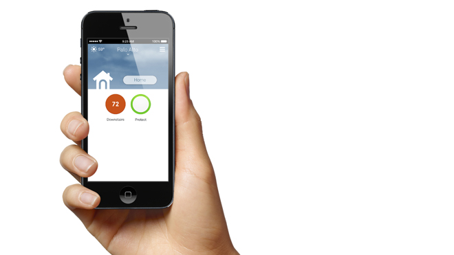 The iPhone app for the Nest Protect, a new "smart" smoke detector.