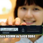 Samsung: primer módulo RDIMM de 64GB DDR4