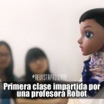 Primera clase impartida por una profesora Robot
